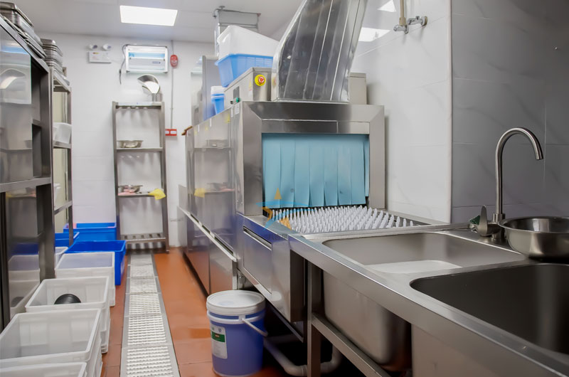 廣州天降美食機器人中餐廳長龍洗碗機