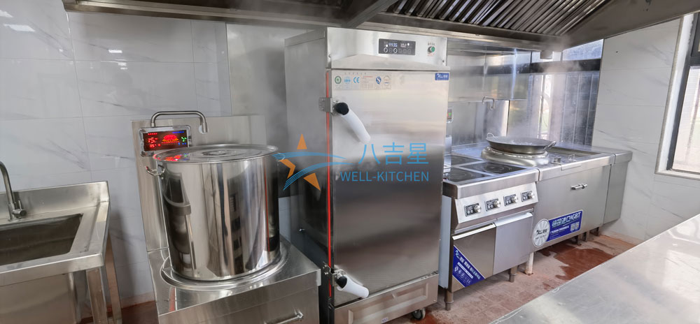 中山百盛生物科技食堂廚房工程烹飪區