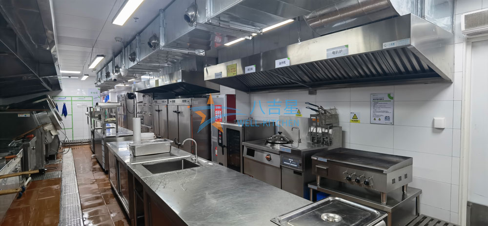 深圳開立生物醫療員工食堂廚房工程烹飪區